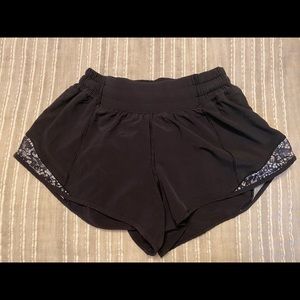 Black Lululemon hotty hot shorts